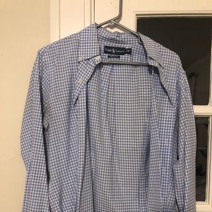 Polo Ralph Lauren Blue M Custom Fit Dress Shirt